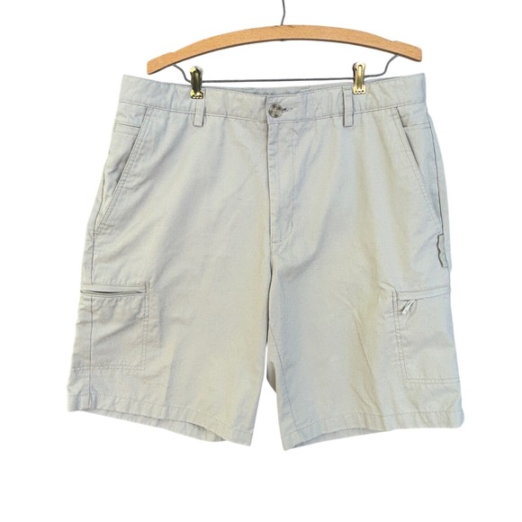 Greg Norman Other - Greg Norman for Tasso Elba Mens Khaki Cargo Shorts Size 36 Tan Golf Outdoor